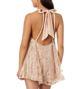 Free People women’s Swingin It sequin romper XS NEW