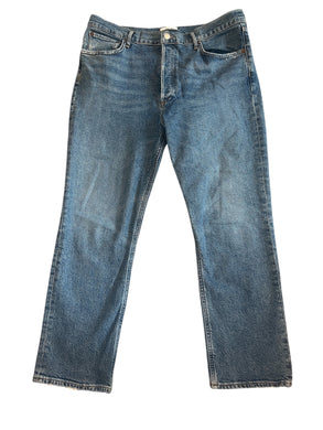 Agolde women’s Riley crop high rise jeans 32