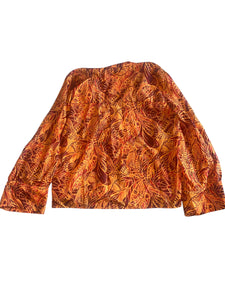 Momoni women’s silky floral blouse 44(large)