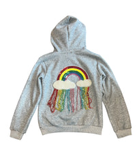 Lola & The Boys girls crystal rainbow hoodie sweatshirt 10