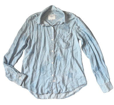 Rails women’s Ingrid embroidered star chambray buttondown shirt XS