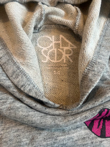 Chaser brand girls cropped wild lips hoodie 14