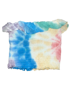 Vintage Havana girls smocked ruffle tube top M(10-12)