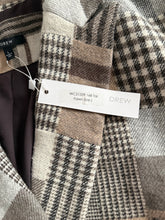 Drew women’s patchwork blazer jacket L NEW