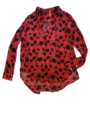 Free People women’s Mia floral tunic top XS