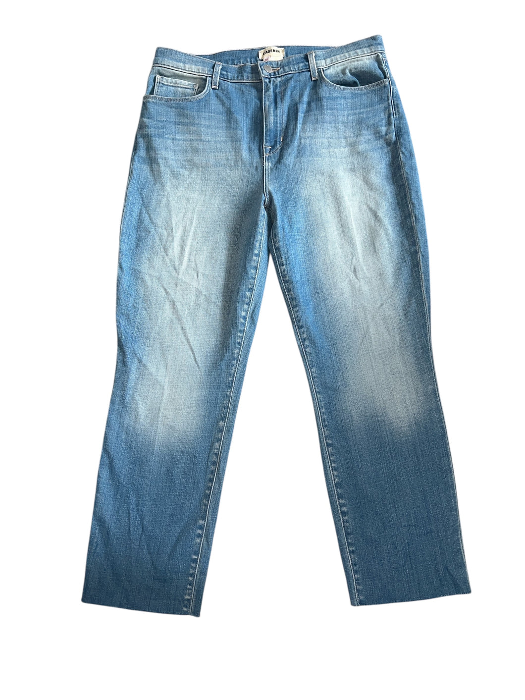 L’Agence women’s Sada hi rise cropped slim jeans in Atlantic 32