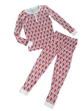 Roller Rabbit girls 2pc monkey print pajama set 12