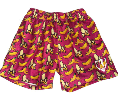 Baseball Lifestyle 101 boys banana graphic shorts youth M