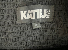 Katie J NYC Junior women’s Chloe smocked cropped blouse S