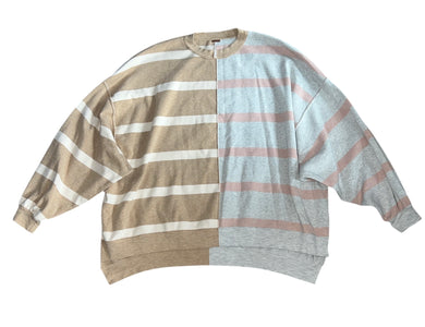 Free People women’s Uptown Stripe pullover sweater XS