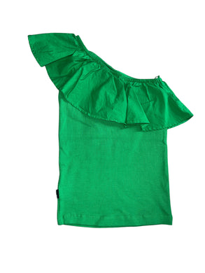 Molo girls Rebecca ribbed one shoulder ruffle top 9-10