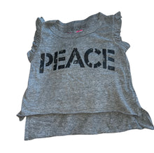 So Nikki girls ruffle sleeve PEACE muscle tank M(10-12)