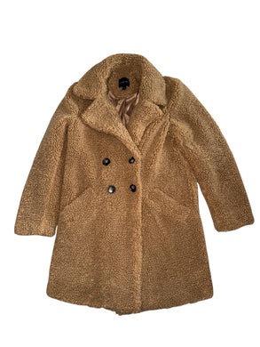 Timing women’s sherpa teddy bear coat S