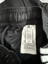 Adidas boys triple stripe black athletic shorts S(8)
