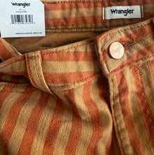 Wrangler women’s Wanderer 622 retro striped wide bell bottoms 25/32 NEW