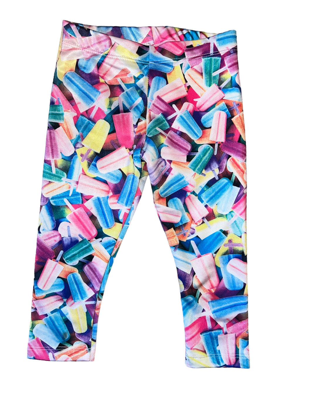 Pixie Lane girls popsicle graphic cropped leggings 6P