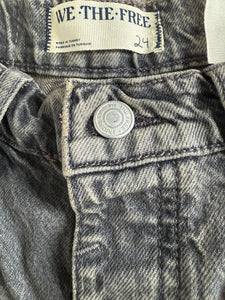 We The Free by Free People women’s Good Luck mid-rise barrel jeans 24 NEW