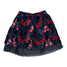 Janie & Jack girls velvet rose tulle skirt 7 NEW