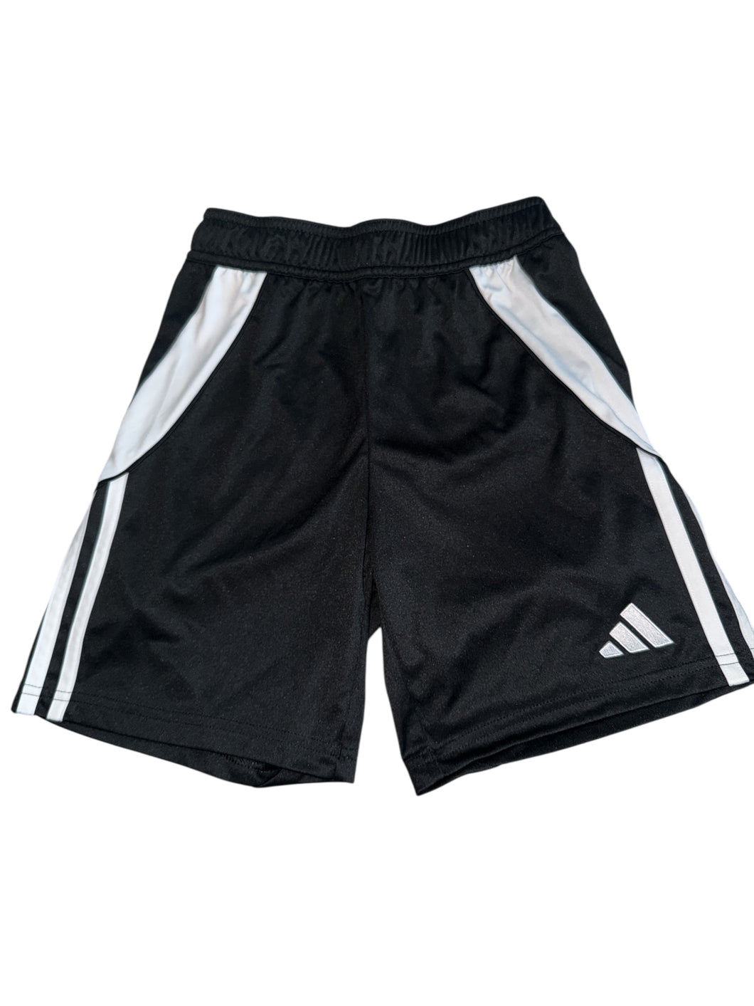Adidas boys triple stripe black athletic shorts 11-12