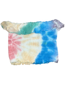 Vintage Havana girls smocked ruffle tube top M(10-12)