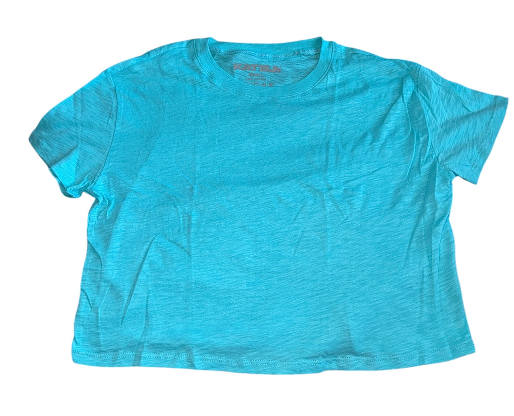 Katie J NYC junior women’s cropped round neck tee S
