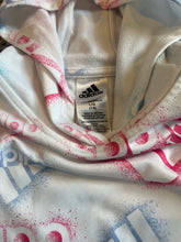 Adidas girls airbrush graphic logo active hoodie L(14)