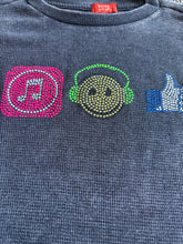 Butter Supersoft girls beaded emoji thermal top XL(16) NEW