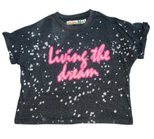 Vintage Havana girls Living The Dream roll sleeve tee M(10-12)