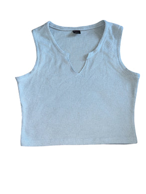 Suzette Collection juniors women’s cropped muscle tank M/L