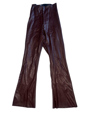 Commando women’s cropped faux leather flare pants XS