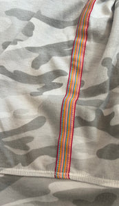 T2 Love girls rainbow stripe camo zip hoodie 12