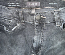 DL1961 boys Brady slim ultimate knit jeans in Gunmetal wash 14