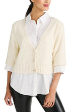 Elan women’s sweater crop combo top S NEW