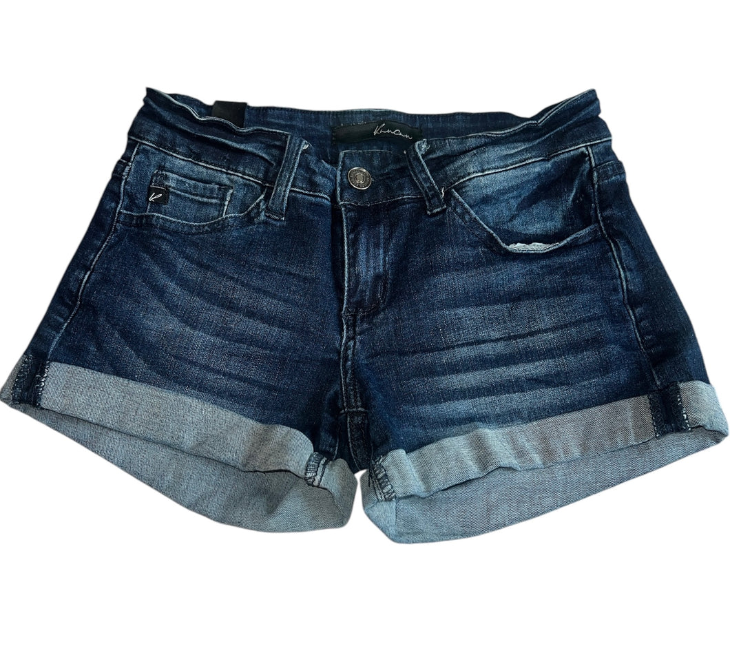 Kancan women’s cuffed jean shorts 3/25