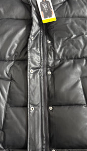 Marc New York women’s faux leather puffer vest S NEW