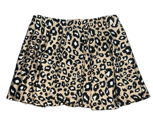 Pixie Lane girls simply soft leopard mini skort 9-10