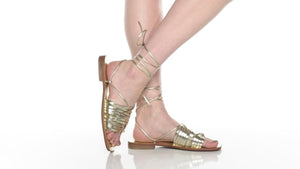 Free People women’s Cami Huarache wrap sandals 37.5 (7.5)
