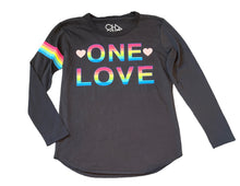 Chaser girls long sleeve One Love rainbow graphic top 12