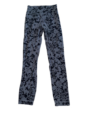 Lululemon women’s 7/8 length floral workout leggings 2