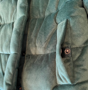 Franki by Francesca’s girls velvet cropped puffer jacket 7