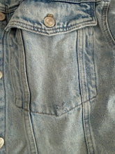 Zara girls distressed denim jean jacket 11-12