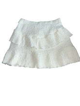 Zara girls textured ruffle mini skirt 10