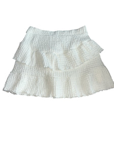 Zara girls textured ruffle mini skirt 10