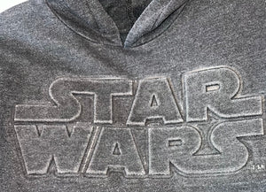 Star Wars kids unisex textured print pullover hoodie sweatshirt L(14)