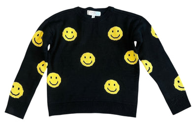 Society & Stitch girls happy face sweater M(10-12)
