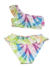 Flowers By Zoe girls one shoulder ruffle 2pc bikini 6
