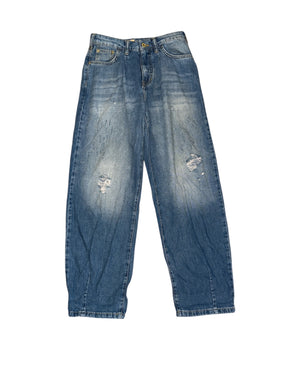 Pilcro x Anthropologie women’s the Breaker tapered barrel jeans 25