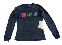 Butter Supersoft girls beaded emoji thermal top XL(16) NEW