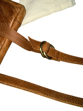 Magnolia chevron leather crossbody bag 10” x 11”