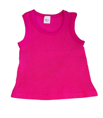 Suzette Collection girls smocked cropped tank top M/L